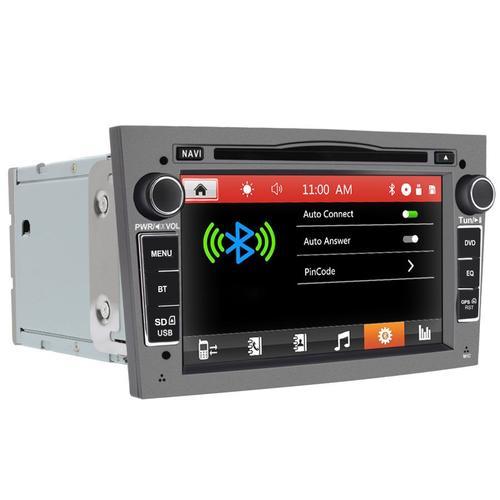 Junsun Autoradio Doppel Din pour Opel Astra Antara Corsa Mervia 7 pouces DAB+ GPS Navi CD DVD Player Bluetooth AM/FM RDS SWC