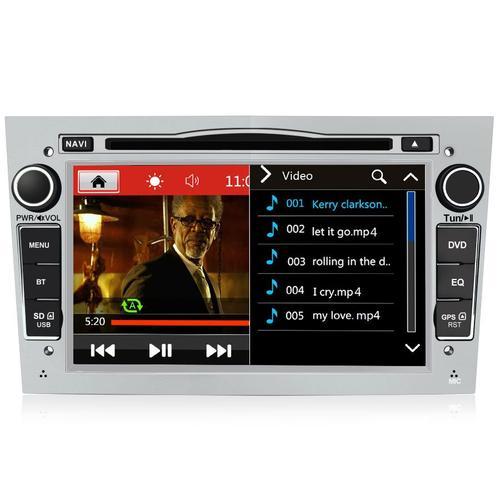 Junsun Autoradio pour Opel Astra Vectra Zafira Corsa Tigra Twintop Signum 7 pouces GPS DAB+ CD DVD Player Bluetooth AM/FM RDS USB SWC