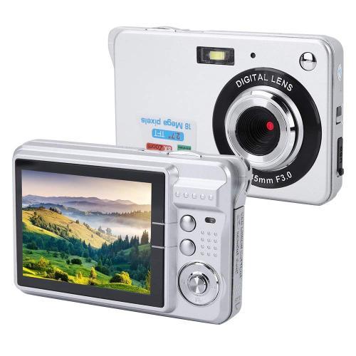 Yagri Appareil Photo Numérique, Caméra Vidéo Compact avec Zoom Numérique 8X, 2.7 LCD 18MP HD Digital Caméra pour Les Etudiants, Les Enfants, Les Adultes
