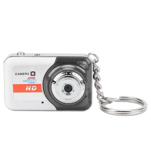 Yagri Mini Caméra DV, Petite Caméra Vidéo HD Enregistreur Prise en Charge de la Détection de Mouvement 32 Go de Mémoire, Mini Caméra USB Porte-clés Enregistreur Vidéo pour Webcam, (Gris Argent)