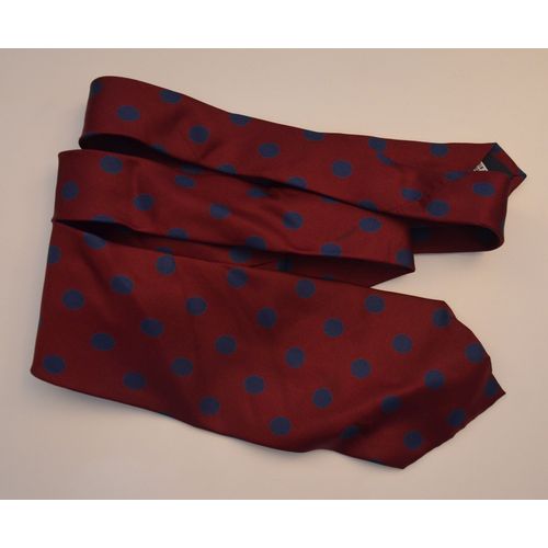 Cravate Jan Barel - Pois - Rouge - Soie