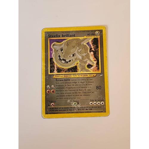 Carte Pokemon Steelix Brillant Holo 112/105
