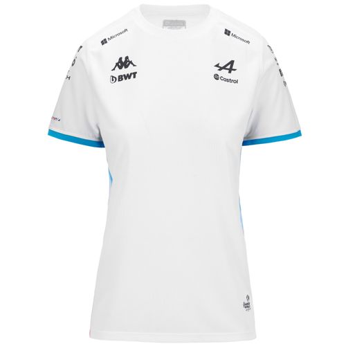 Maillot Adoliw Bwt Alpine F1 Team Femme Blanc Bleu Rose