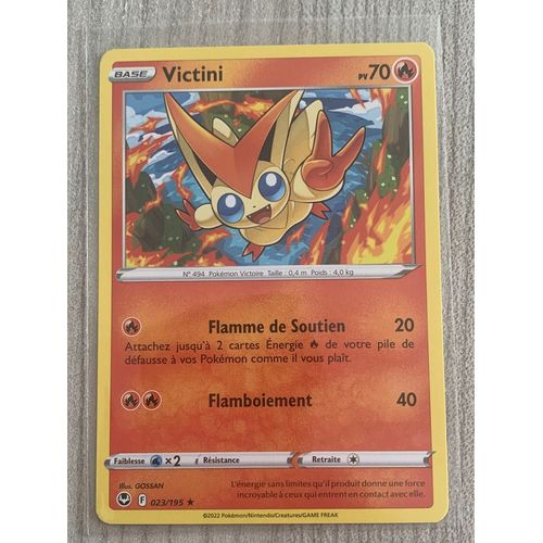 Carte Pokémon Victini-023/195-Tempete Argentée