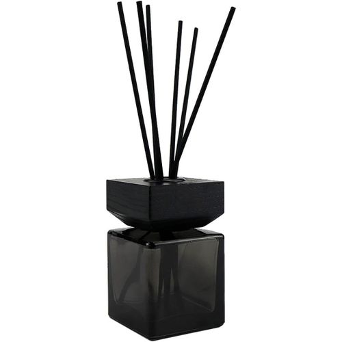 100ml Large Empty Glass Diffuser Bottle With Sticks,1 Set Black Glass Diffuser Bottles,Diffuser For Bathroom Bedroom Oil Free