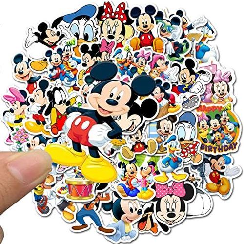 100Pcs Mickey Mouse Sticker Enfants Stickers Muraux DIY Dessin Animé