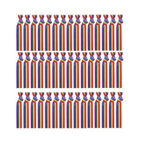 100pcs Mois De La Fiert Unisexe Rainbow Bandana Gay Pride Handkerchief Wristband Wrist Band