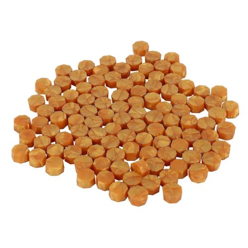 100pcs Sceau De Cire De Sceau Haricots Timbre Perles Pour Vintage Craft Enveloppe Mariage Sceau De Cire Ancien Outils De Cire De Scellement -Or