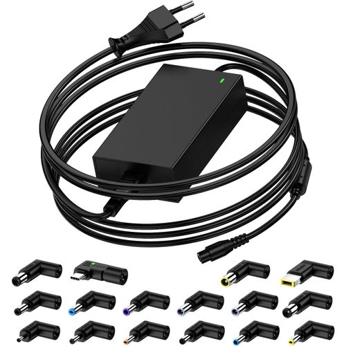 100W 90W Chargeur PC Universel Portable avec Connecteur USB-C pour HP Stream/Pavilion,ASUS Vivobook,Macbook Pro/Air,Lenovo,Acer,Dell,Toshiba,Samsung,Sony,Fujitsu,Alimentation Universelle avec 16 Tips