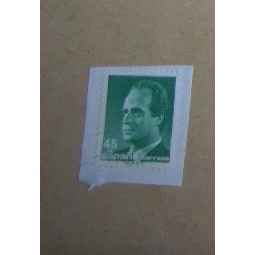 Timbre Oblitéré Sur Coin D'enveloppe : Espagne, 45 Pesetas