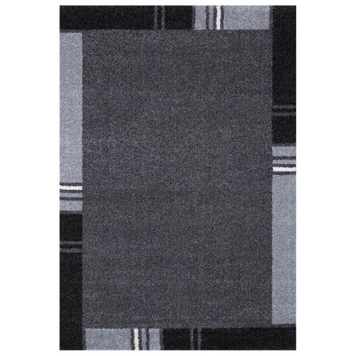 Tapis Chambre 80x150 Tissé Gris Rectangle Motif Simple Zaquo