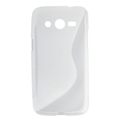 Coque Souple En Gel Transparent Bi-Matières Mat Et Brillant Galaxy Core 4g