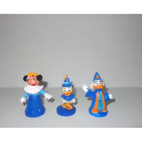 Picsou Minnie Riri L'un Des 3 Neveux 3 Figurines Vintage  Wdp 7,5cm