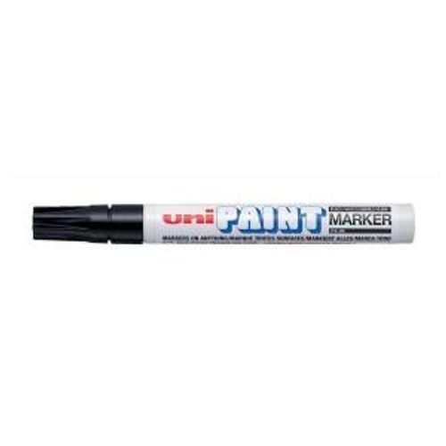 Uniball Px20-N Paint Marker Marqueur Peinture À Huile Pointe Moyenne Ogive Encre À Pigmentation Noir Lot De 12
