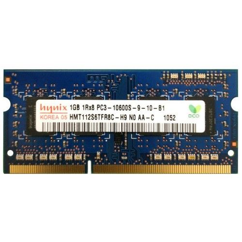RAM PC Portable SO-DIMM DDR3-1333 MHz Hynix 1GB PC3-10600S CL9 HMT112S6TFR8C-H9