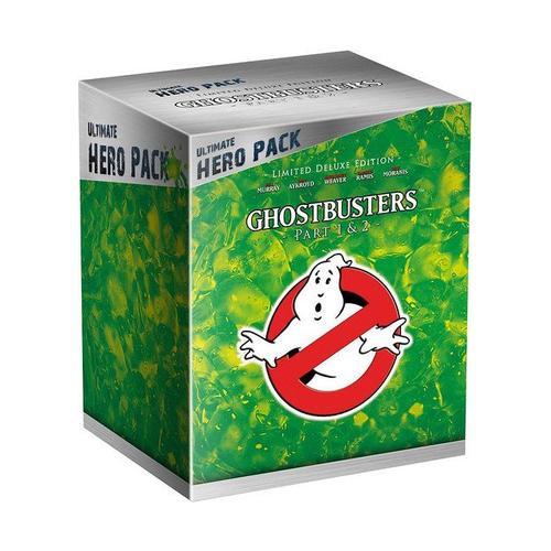 Sos Fantômes 1 & 2 - Ultimate Hero Pack - Blu-Ray + Boîtier Steelbook + Figurine Résine "Slimer & Logo Ghostbuster