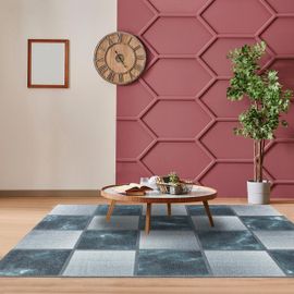 Tapis Salon Ontario Violet 140x200 Oeko Tex® En Polypropylène Doux Et Soyeux