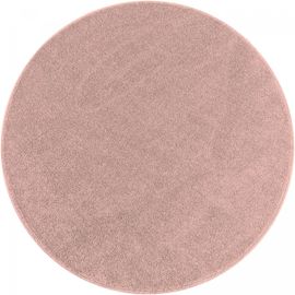 Tapis Rond Soula Marron 160x160 Rond Oeko Tex® En Polypropylène Doux Et Soyeux
