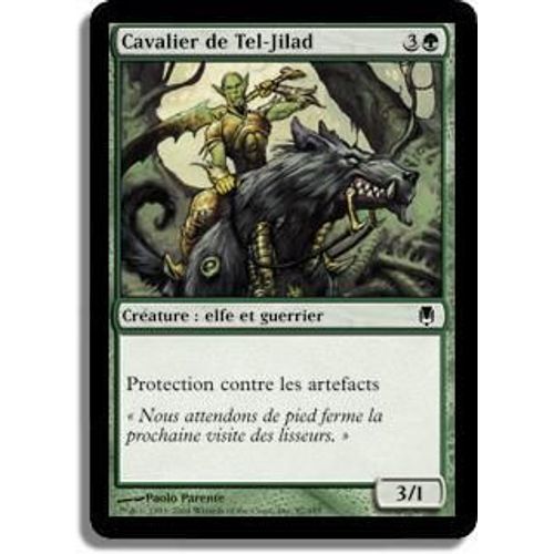 Magic The Gathering - Cavalier De Tel-Jilad (Tel-Jilad Outrider) - Sombracier - Commune