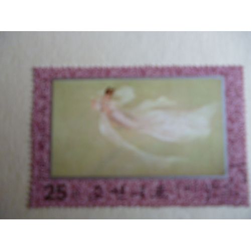Timbre "Dprk 1976 :Joueuse De Flûte".