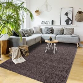 Tapis Shaggy Shaggy Li Multicolore 140x200 Oeko Tex® En Polypropylène Doux Et Soyeux