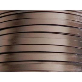 5 Mètres Fil Aluminium Plat Chocolat Mat 5mm