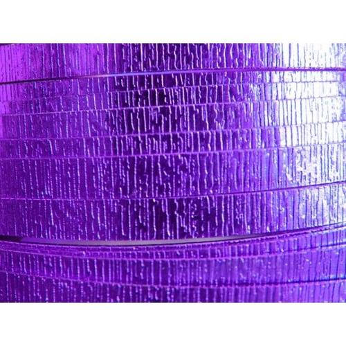 5 Mètres Fil Aluminium Plat Strié Lilas 5mm