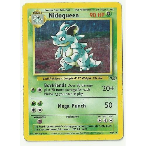 Carte Pokémon Nidoqueen (Ref. 7/64)
