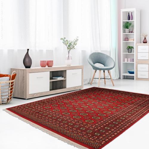 Tapis D'orient Fait Main Boukhara Multicolore 188x259 En Laine