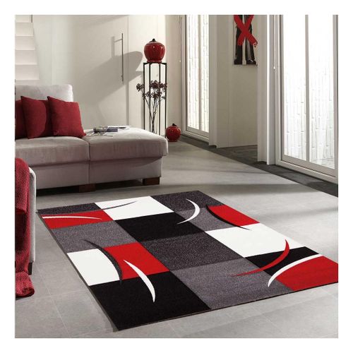 Tapis Salon 280x380 Diamond Comma 1 Rouge