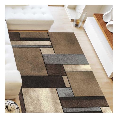 Tapis Salon 280x380 Brillance Geometrique 1 Beige