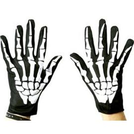 Gants Courts Squelette Adulte