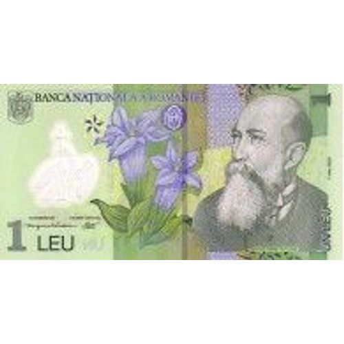 Roumanie = Billet De 1 Leu Nicolas Iorga ( Plastifié) - Pick 117