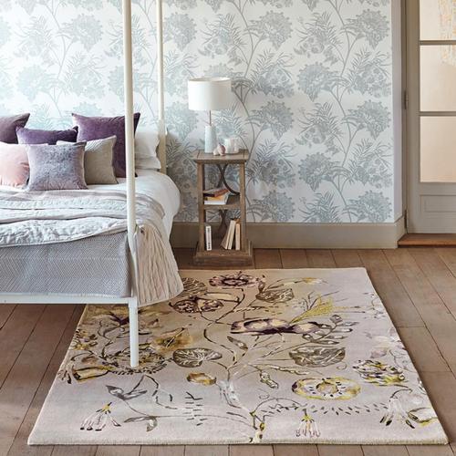 Tapis Salon Fait Main Flopu Beige 250x350 En Laine Idéal Pour Un Grand Salon