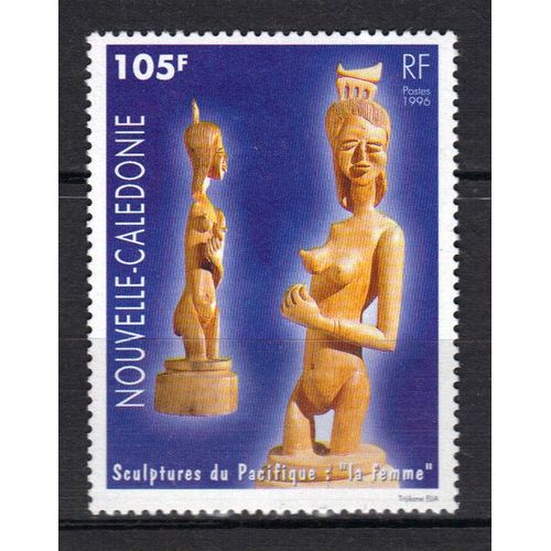 Nouvelle-Caledonie 1996 : Sculptures Du Pacifique : "La Femme" - Grand Timbre 105 F. Multicolore Neuf **