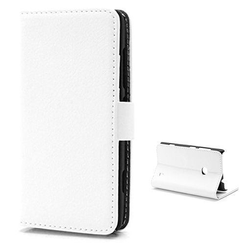 Etui Book 2 Range Carte Pour Sony Xperia M2 - Blanc