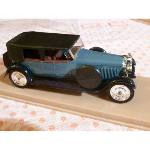 Hispano-Suiza H6b Phaéton Découvrable  1926- Solido (France) - Echelle 1/43 -  N° 62 - Modèle En Métal - Modèle Vintage D'époque - Made In France-Solido