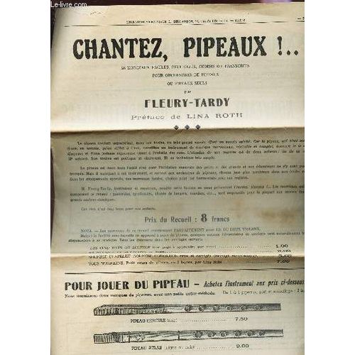 Chantez, Pipeaux!...
