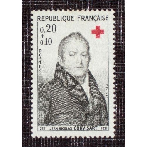 France N° 1433 Neuf Sans Charnière De 1964 - 20c+10c « Jean-Nicolas Baron Corvisart » (Croix-Rouge)