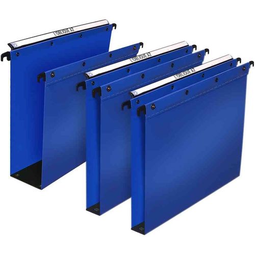 L'oblique Az Pqt 10 Dossiers Suspendus Polypro H Ultimate Pour Tiroir F80 Mm Bleu