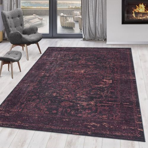 Tapis Orient 160x230 Rectangle Rouge Tissé Motifs Orientaux Ekuk