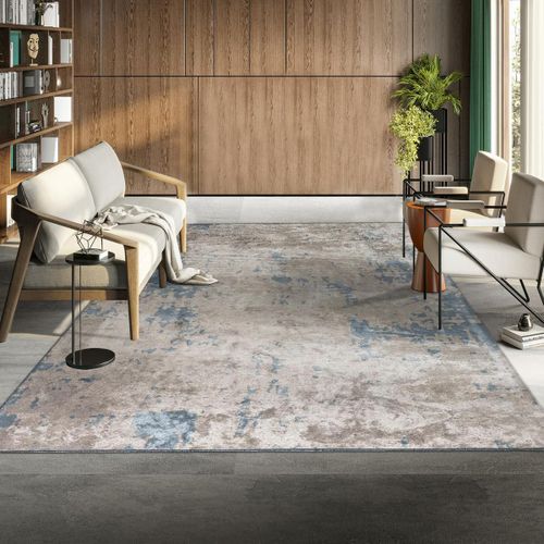 Tapis Kilim 200x250 Uniblue Gris Tapis Moderne En Coton