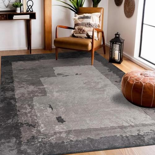 Tapis Kilim 200x300 Trigrey Gris Tapis Salon Facile D'entretien