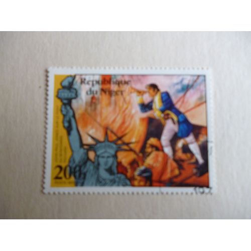 Timbre "Niger :Usa: John Paul Jones".