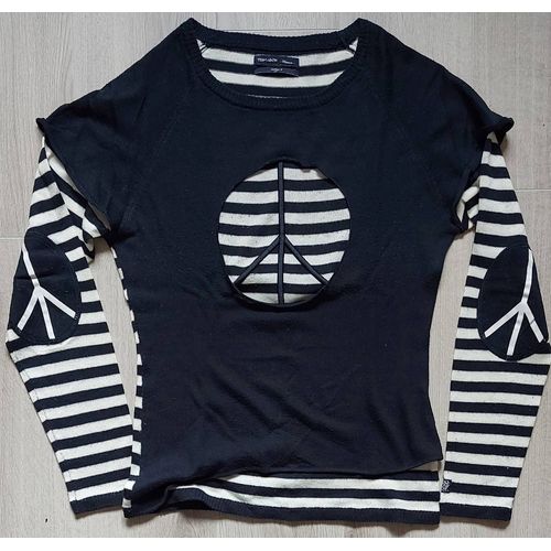 Pull Fin Marinière Taille 2 = 38 Teddy Smith