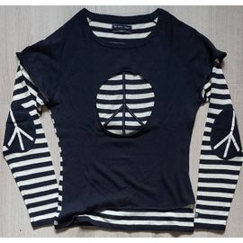 Pull Fin Marinière Taille 2 = 38 Teddy Smith