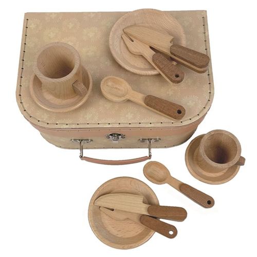 Egmont Toys Set De Déjeuner En Bois Dans Une Valise
