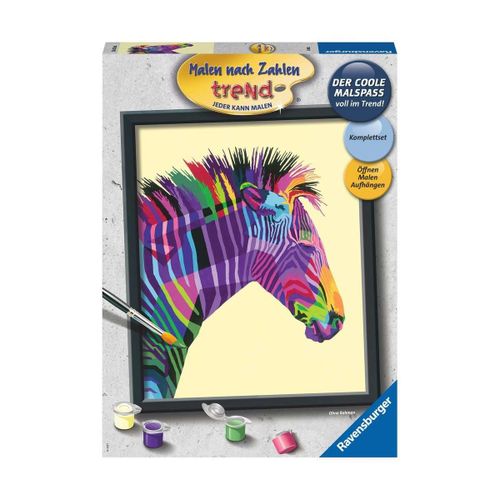 Ravensburger Peinture Sur Numéro Série C (Tendance) Zèbre Coloré