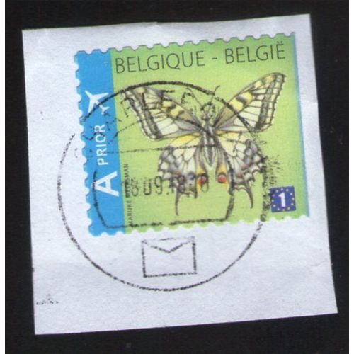 Belgique Ronde Sur Fragment Papillon Butterfly
