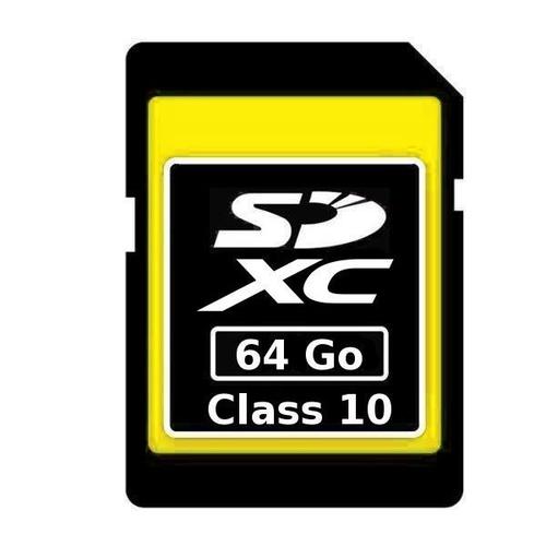 Carte mémoire SD SDXC 64 Go Gb classe 10 appareil photo téléphone